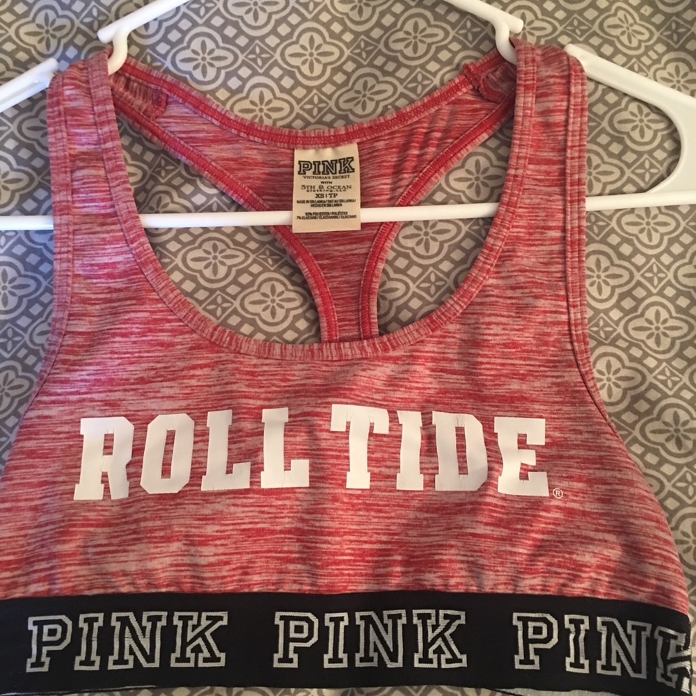 Pink Sz XS Alabama Sports Bra